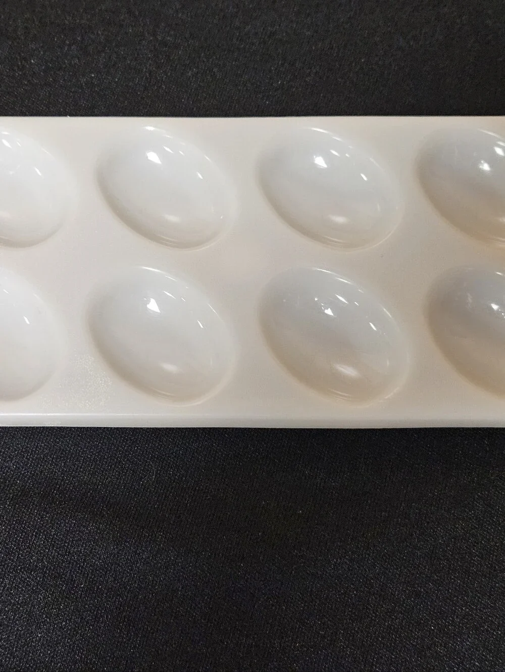 Tupperware White Plastic Replacement Deviled Egg Tray Carrier Insert #665